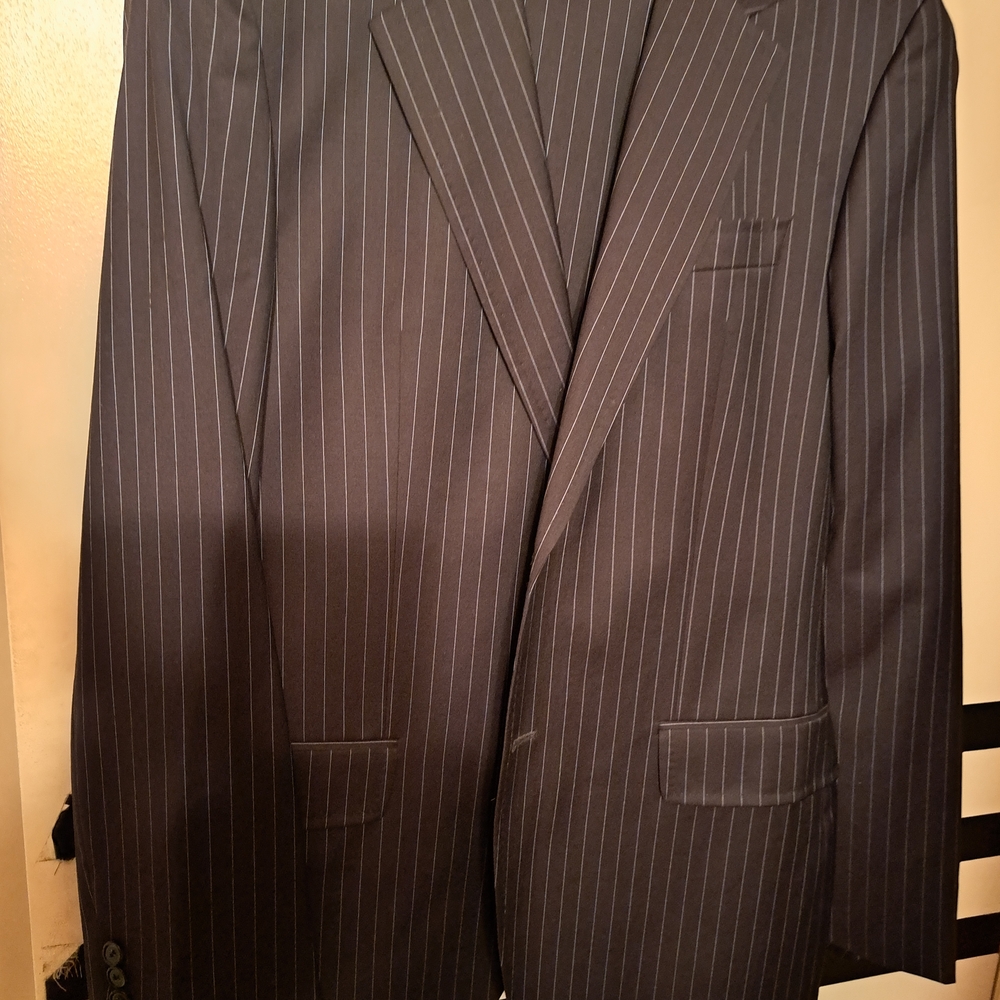 Hugo Boss Navy Pinstripe Men's Suit Jacket